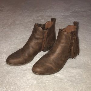 Sugar Fringe Ankle Boots